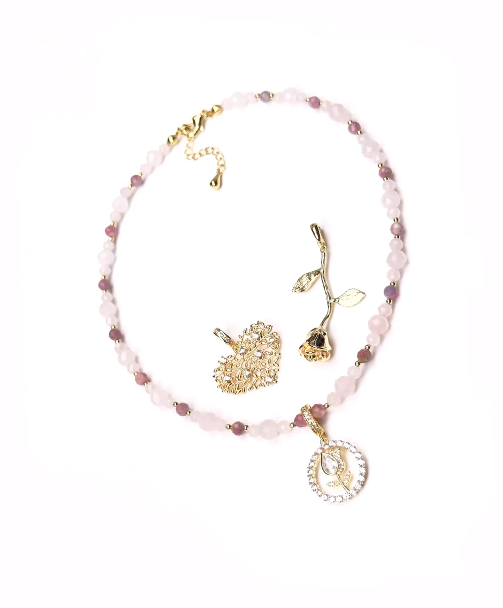 Колье РОЗОВЫЙ САД