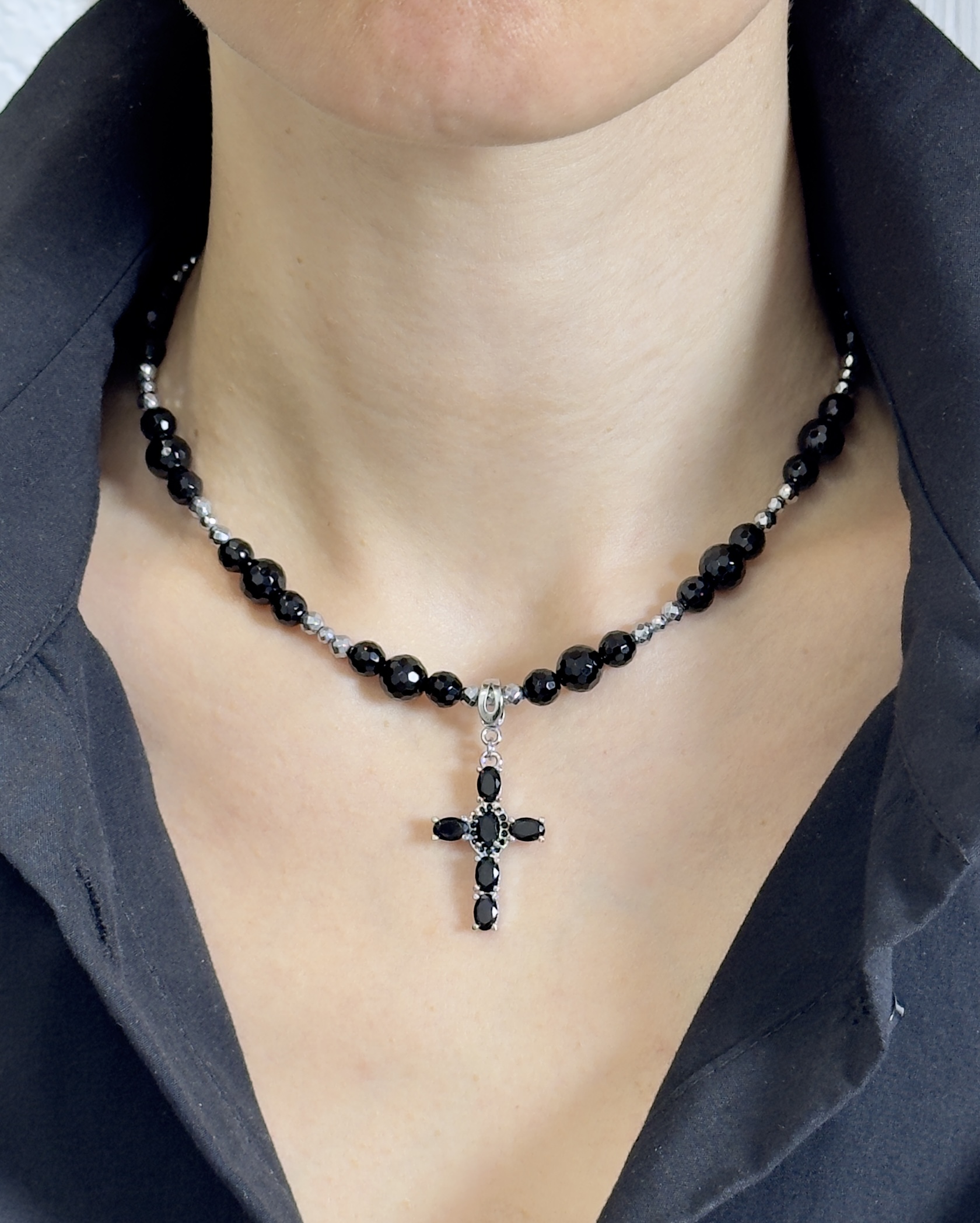 Колье СТАЛЬНОЙ КРЕСТ