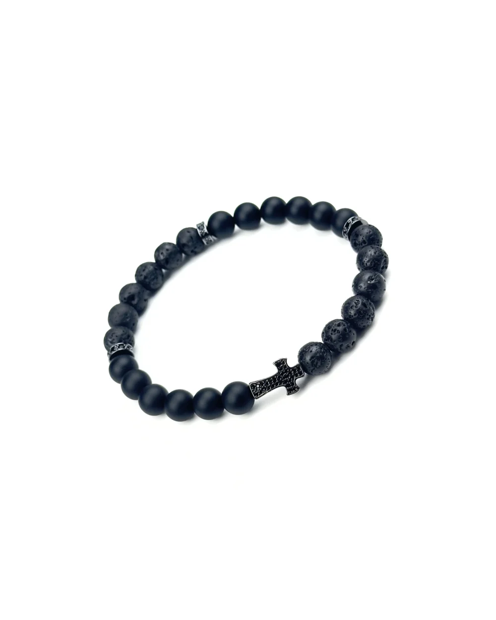 Черный крест с Лавой и Агатом (1)