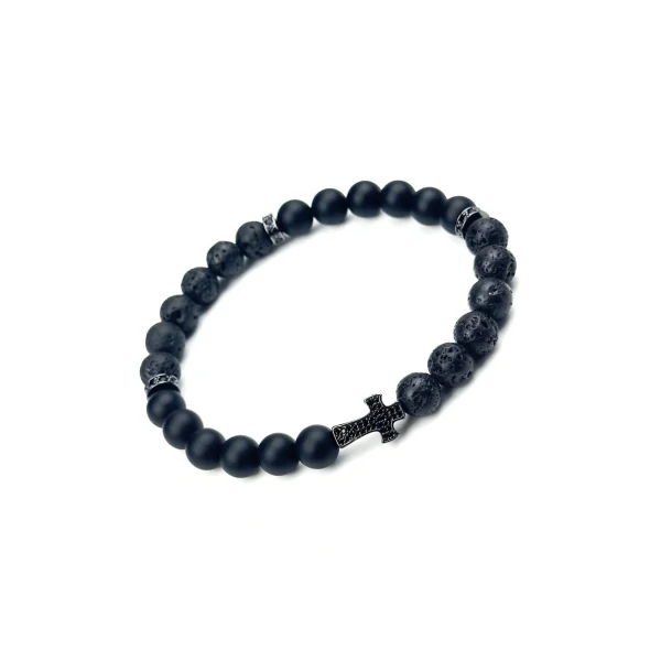 Черный крест с Лавой и Агатом (1)