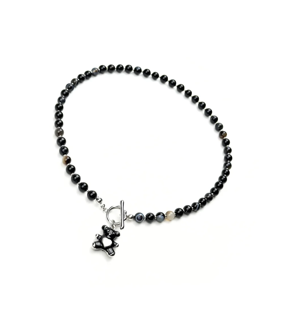 Колье ЧЕРНЫЙ МИШКА