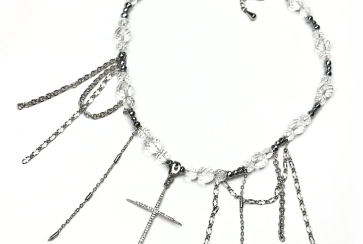 Колье ХРУСТАЛЬНЫЙ КРЕСТ