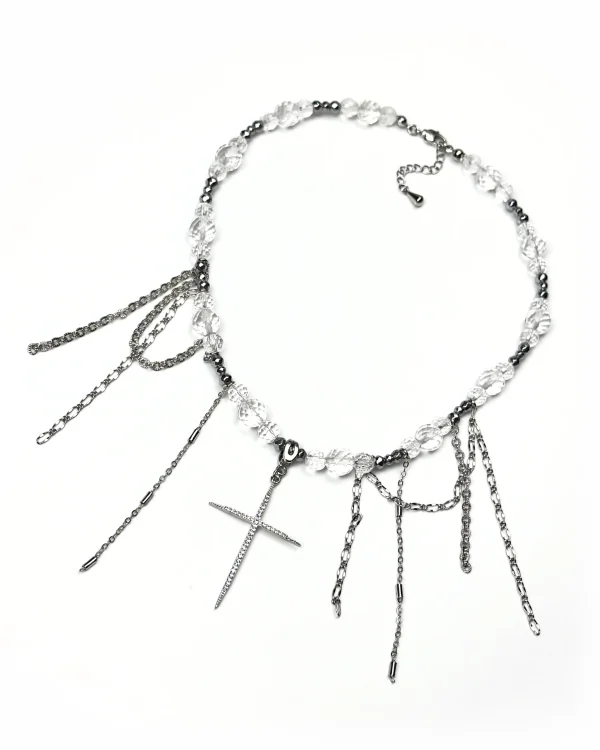 Колье ХРУСТАЛЬНЫЙ КРЕСТ