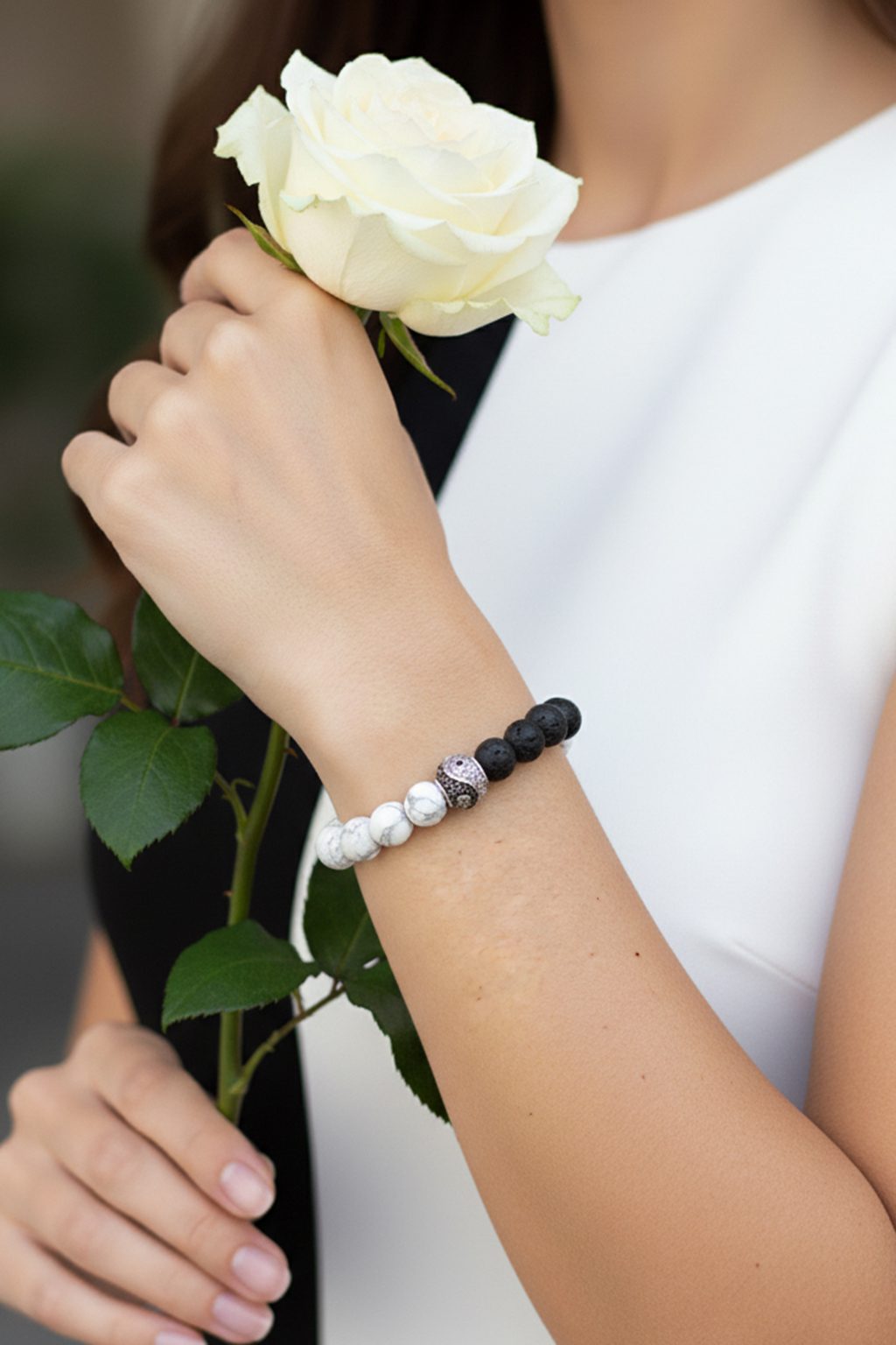 Инь-Янь с лавой и магнезитом