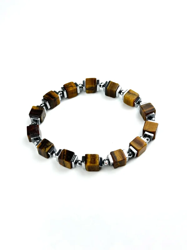 Браслет КУБЫ. Тигровый глаз