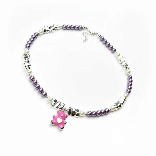 Колье РОЗОВЫЙ МИШКА