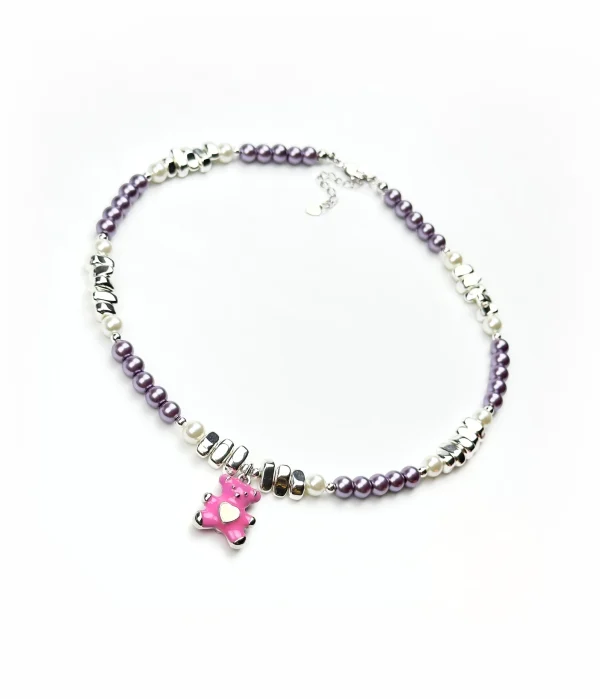 Колье РОЗОВЫЙ МИШКА