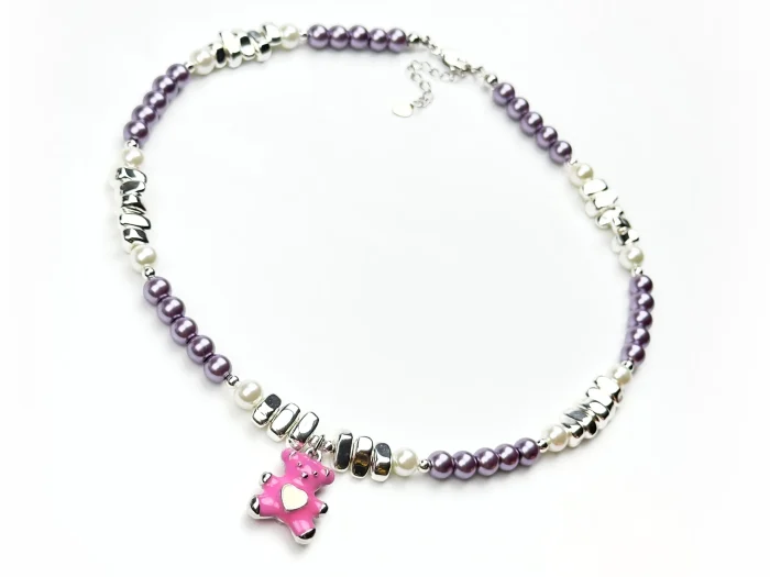 Колье РОЗОВЫЙ МИШКА