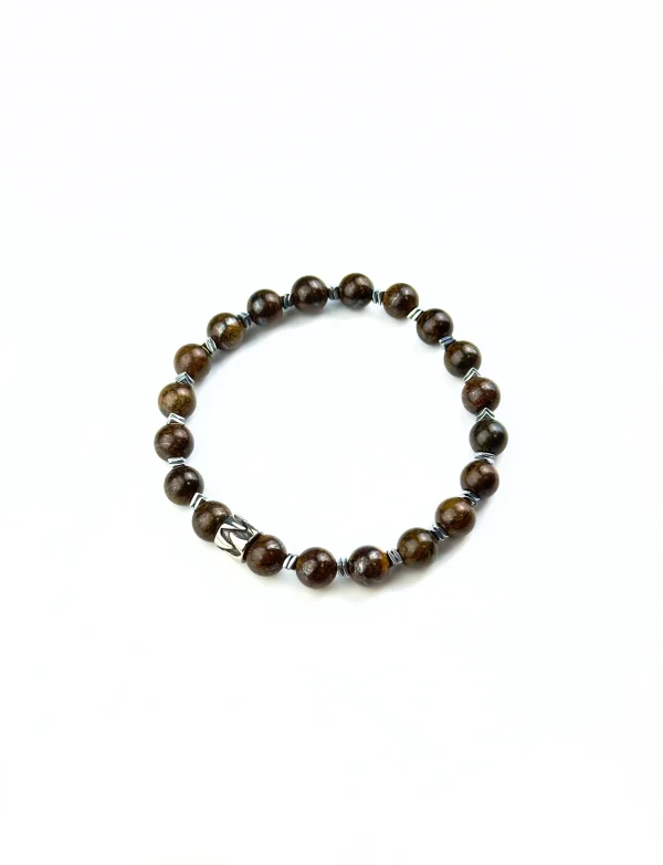 Браслет СТАЛЬНОЙ ХАРАКТЕР. Бронзит