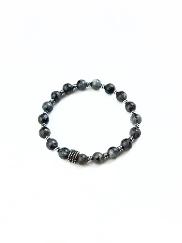 Браслет СТАЛЬНОЙ ХАРАКТЕР. Ларвикит