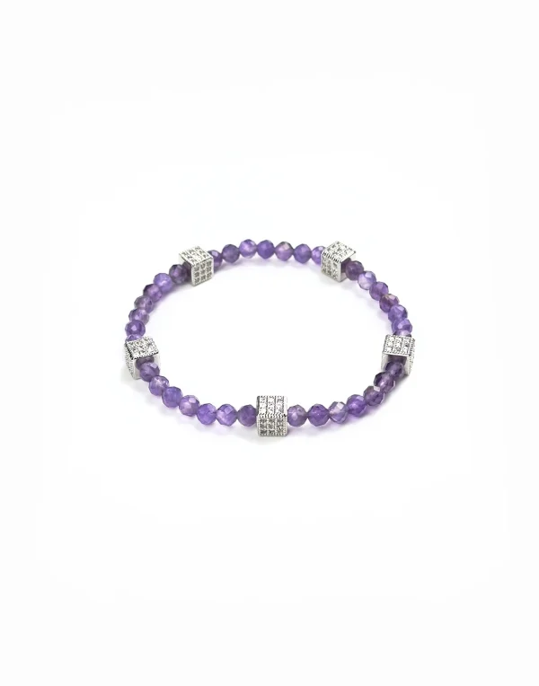 Браслет ТОНКАЯ ГРАНЬ. Аметист