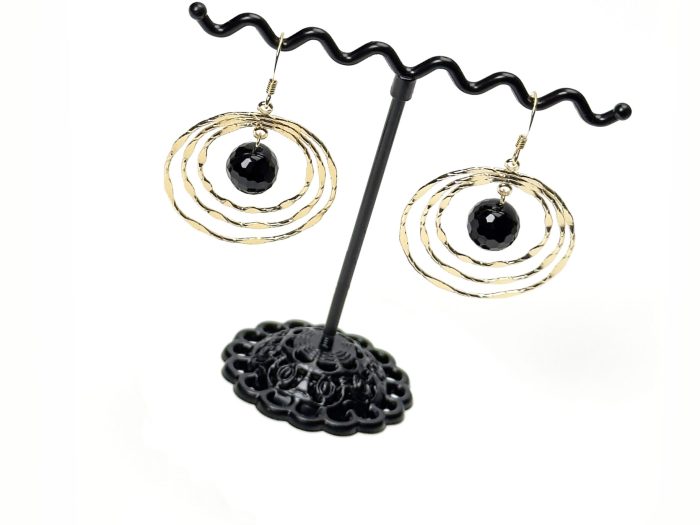 Серьги ЧЕРНЫЙ ЛЕБЕДЬ