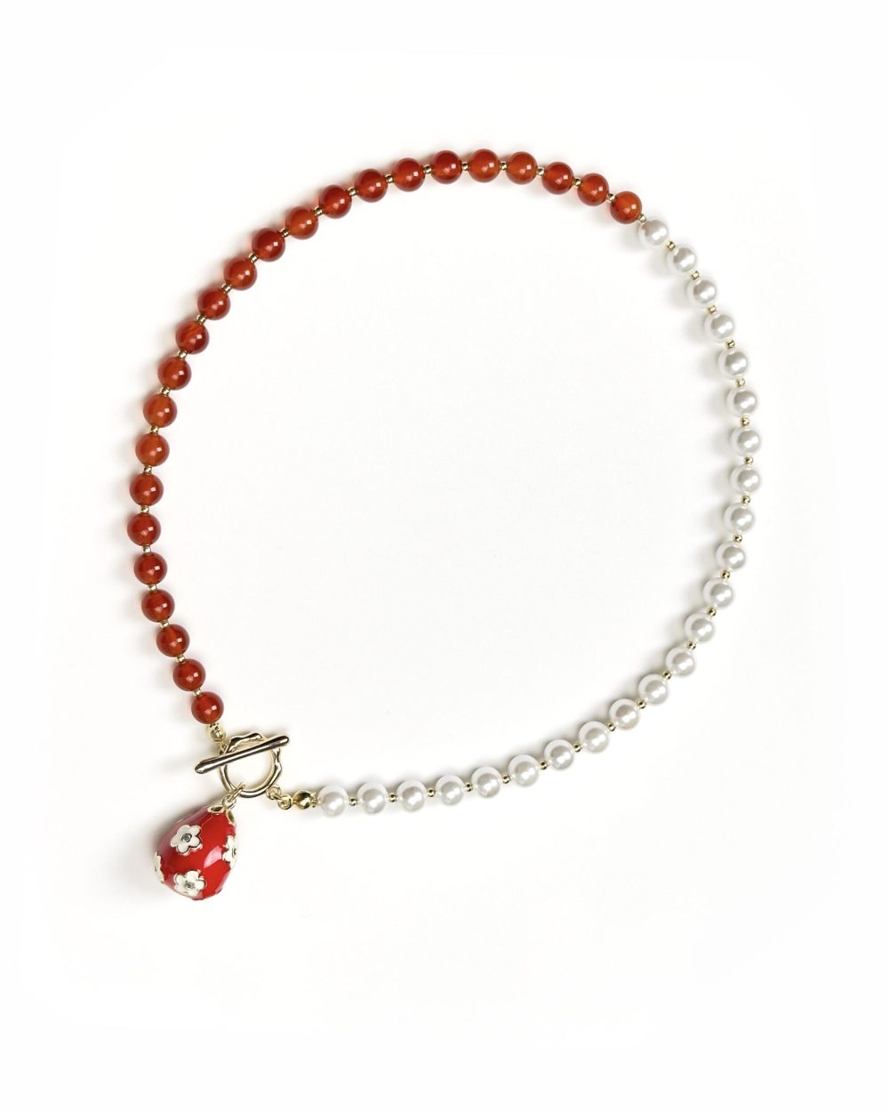 Колье ПАСХАЛЬНОЕ ЯЙЦО. Сердолик