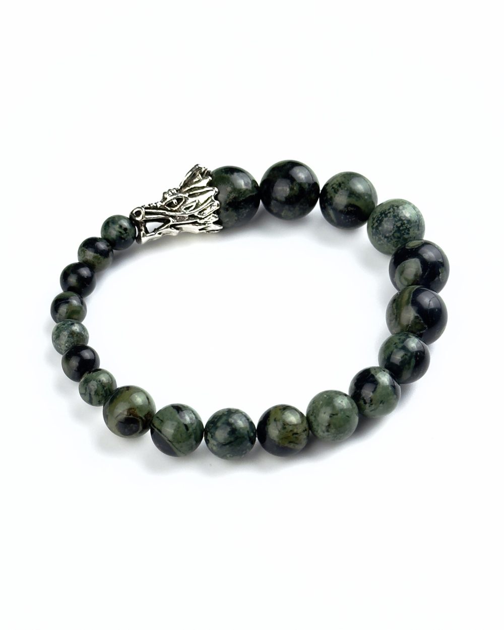 Браслет ЗЕЛЕНЫЙ ДРАКОН. Яшма